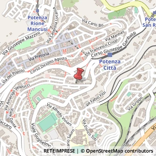 Mappa Via Giuseppe Verdi, 14, 85100 Potenza, Potenza (Basilicata)
