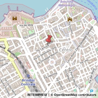 Mappa Via Carmine,  44, 72100 Brindisi, Brindisi (Puglia)
