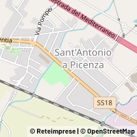 Kaart Pontecagnano Faiano