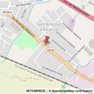 Mappa Via Amerigo Vespucci, 38, 84098 Pontecagnano Faiano, Salerno (Campania)