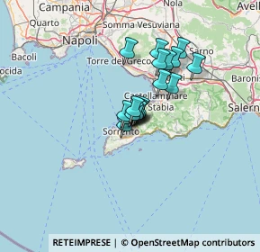Mappa Via San Sergio, 80063 Piano di Sorrento NA, Italia (8.45167)