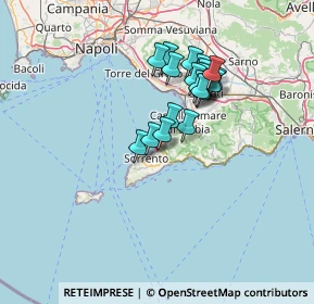 Mappa Via San Sergio, 80063 Piano di Sorrento NA, Italia (11.8875)