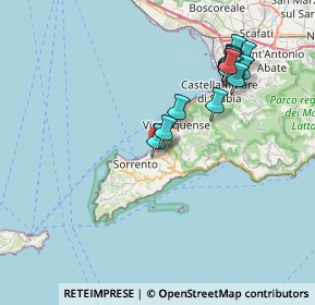 Mappa Via San Sergio, 80063 Piano di Sorrento NA, Italia (8.56125)