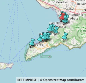 Mappa Via San Sergio, 80063 Piano di Sorrento NA, Italia (6.13)