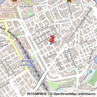 Mappa Piazza Giuseppe Garibaldi, 3, 72027 Brindisi, Brindisi (Puglia)