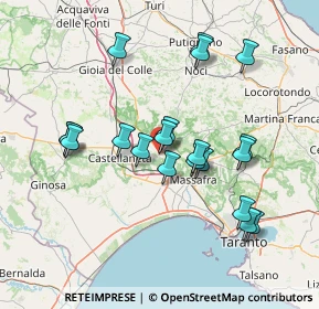 Mappa Via Palagianello, 74017 Mottola TA, Italia (14.9945)