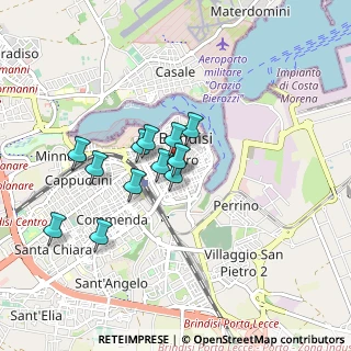 Mappa Vico de' Palmieri, 72100 Brindisi BR, Italia (0.73667)