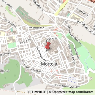 Mappa Via Giuseppe Mazzini, 57, 74017 Mottola, Taranto (Puglia)