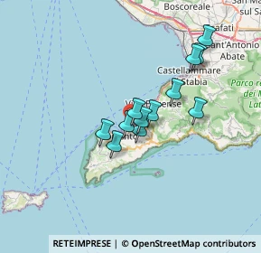 Mappa Via Nuovo Rione Cappuccini, 80065 Sant'Agnello NA, Italia (5.4575)