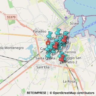 Mappa Via Carso, 72100 Brindisi BR, Italia (1.1255)