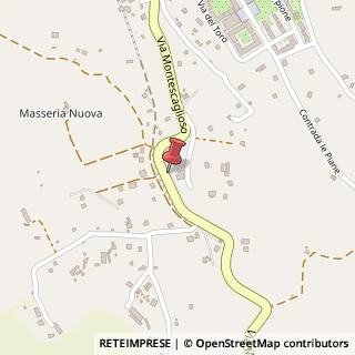 Mappa Via Montescaglioso, KM 2500, 75100 Matera, Matera (Basilicata)