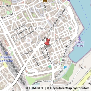 Mappa Via Porta Lecce, 13, 72100 Brindisi, Brindisi (Puglia)