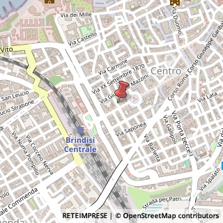 Mappa Corso Umberto I, 94, 72100 Brindisi, Brindisi (Puglia)