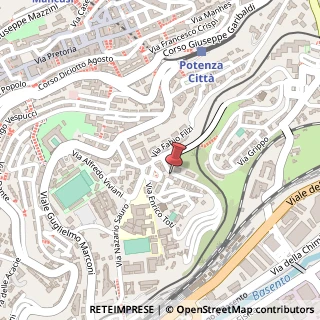 Mappa Via Francesco Baracca, 38, 85100 Potenza, Potenza (Basilicata)