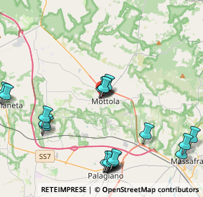 Mappa Via Giotto, 74017 Mottola TA, Italia (5.373)