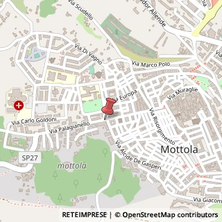 Mappa Via Alcide De Gasperi, 4, 74017 Mottola, Taranto (Puglia)