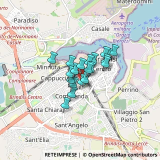 Mappa Via Tibullo, 72100 Brindisi BR, Italia (0.536)