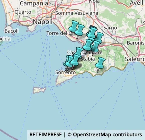 Mappa Via Casa Lauro, 80063 Piano di Sorrento NA, Italia (9.281)