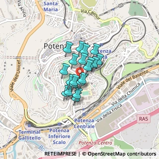 Mappa Via Alfredo Viviani, 85100 Potenza PZ, Italia (0.2555)