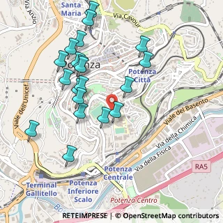 Mappa Via Alfredo Viviani, 85100 Potenza PZ, Italia (0.546)