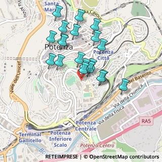 Mappa Piazzale Luigi Rizzo, 85100 Potenza PZ, Italia (0.4515)