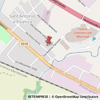 Mappa Via Enrico Fermi, 17, 84098 Pontecagnano Faiano, Salerno (Campania)