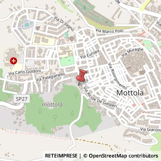 Mappa Via Alcide De Gasperi, 74017 Mottola, Taranto (Puglia)