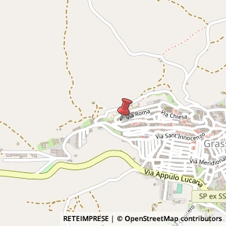 Mappa Via Capolegrotte, 41, 75014 Grassano, Matera (Basilicata)