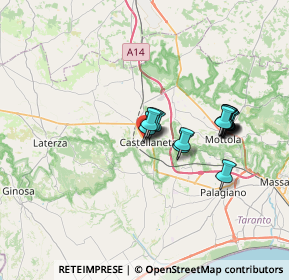 Mappa Via della Stazione, 74011 Castellaneta TA, Italia (6.174)