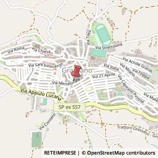Mappa Via Meridionale, 61, 75014 Grassano, Matera (Basilicata)