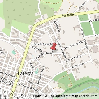 Mappa Via della liberta' 9, 74014 Laterza, Taranto (Puglia)