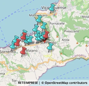 Mappa Via dei Platani, 80063 Piano di Sorrento NA, Italia (1.5105)