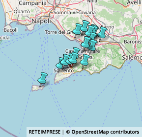 Mappa Via dei Platani, 80063 Piano di Sorrento NA, Italia (10.673)