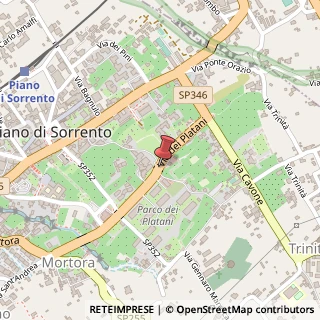 Mappa Via dei platani 5/a, 80063 Piano di Sorrento, Napoli (Campania)