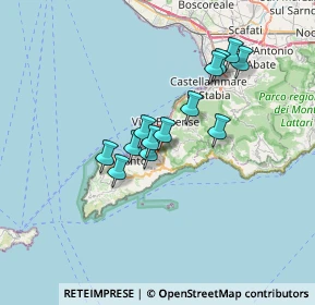 Mappa Via dei Platani, 80063 Piano di Sorrento NA, Italia (5.60077)