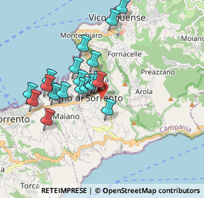 Mappa Via Cavone, 80063 Piano di Sorrento NA, Italia (1.691)