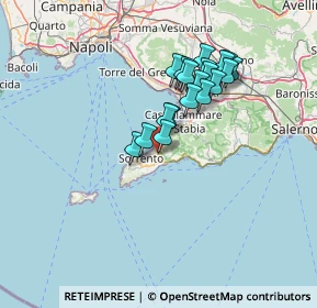 Mappa Via Cavone, 80063 Piano di Sorrento NA, Italia (12.33)