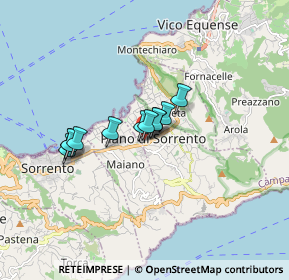 Mappa Via Mercato Ortofrutticolo, 80063 Piano di Sorrento NA, Italia (1.15636)