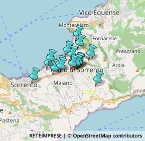 Mappa Via Mercato Ortofrutticolo, 80063 Piano di Sorrento NA, Italia (0.95412)