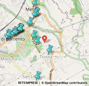 Mappa Via Botteghelle, 80063 Piano di Sorrento NA, Italia (0.6605)