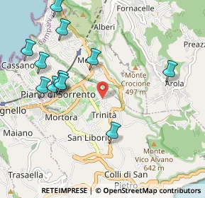 Mappa Via Botteghelle, 80063 Piano di Sorrento NA, Italia (1.2225)