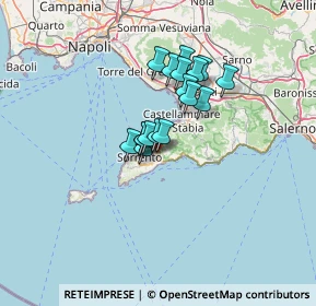 Mappa Via Botteghelle, 80063 Piano di Sorrento NA, Italia (9.57235)
