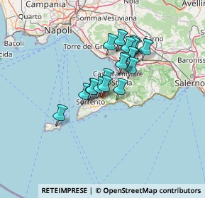 Mappa Via Botteghelle, 80063 Piano di Sorrento NA, Italia (10.6265)