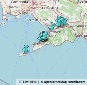 Mappa Via Botteghelle, 80063 Piano di Sorrento NA, Italia (8.46667)
