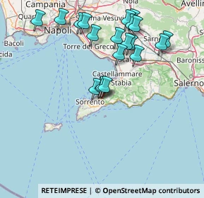 Mappa Via Botteghelle, 80063 Piano di Sorrento NA, Italia (16.9805)