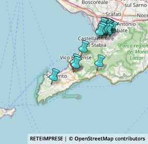 Mappa Via Botteghelle, 80063 Piano di Sorrento NA, Italia (8.21941)