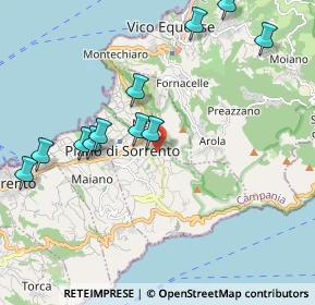 Mappa Via Botteghelle, 80063 Piano di Sorrento NA, Italia (2.33818)