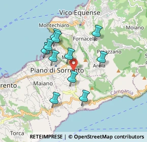 Mappa Via Botteghelle, 80063 Piano di Sorrento NA, Italia (1.65455)