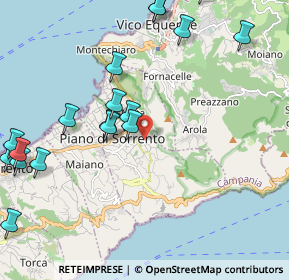 Mappa Via Botteghelle, 80063 Piano di Sorrento NA, Italia (2.82056)