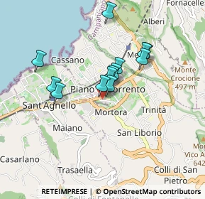 Mappa Via Vincenzo Iaccarino, 80063 Piano di Sorrento NA, Italia (0.73462)